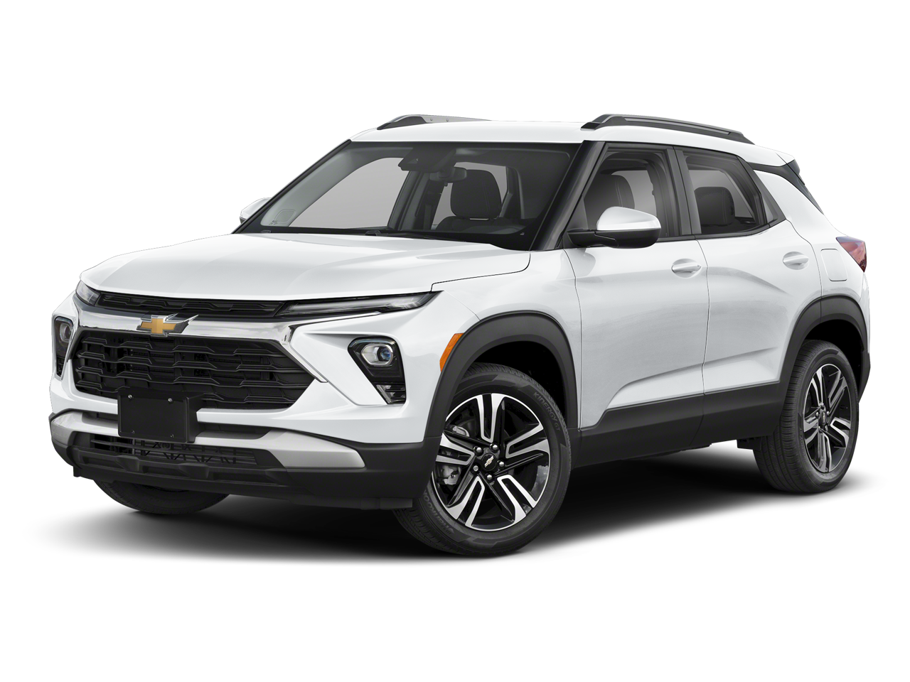 2025 Chevrolet Trailblazer LT in Summit White — front three-quarter view