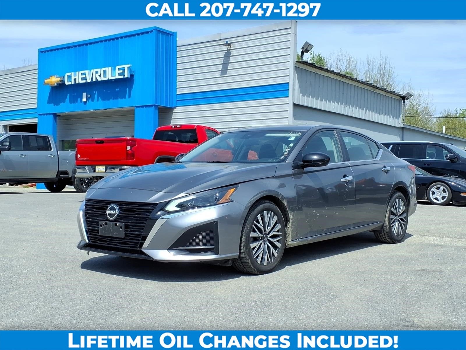 2023 Nissan Altima 2.5 SV in Gray — front three-quarter view