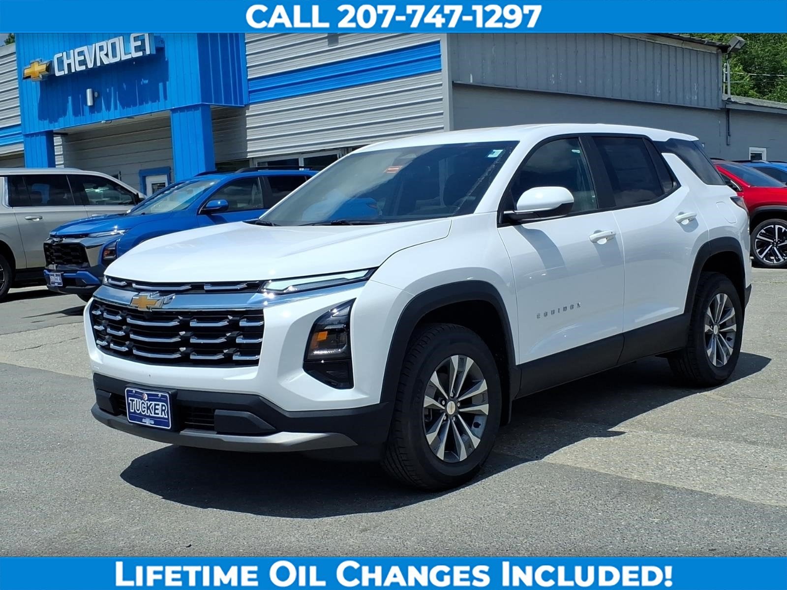2026 Chevrolet Equinox LT in Summit White — front three-quarter view