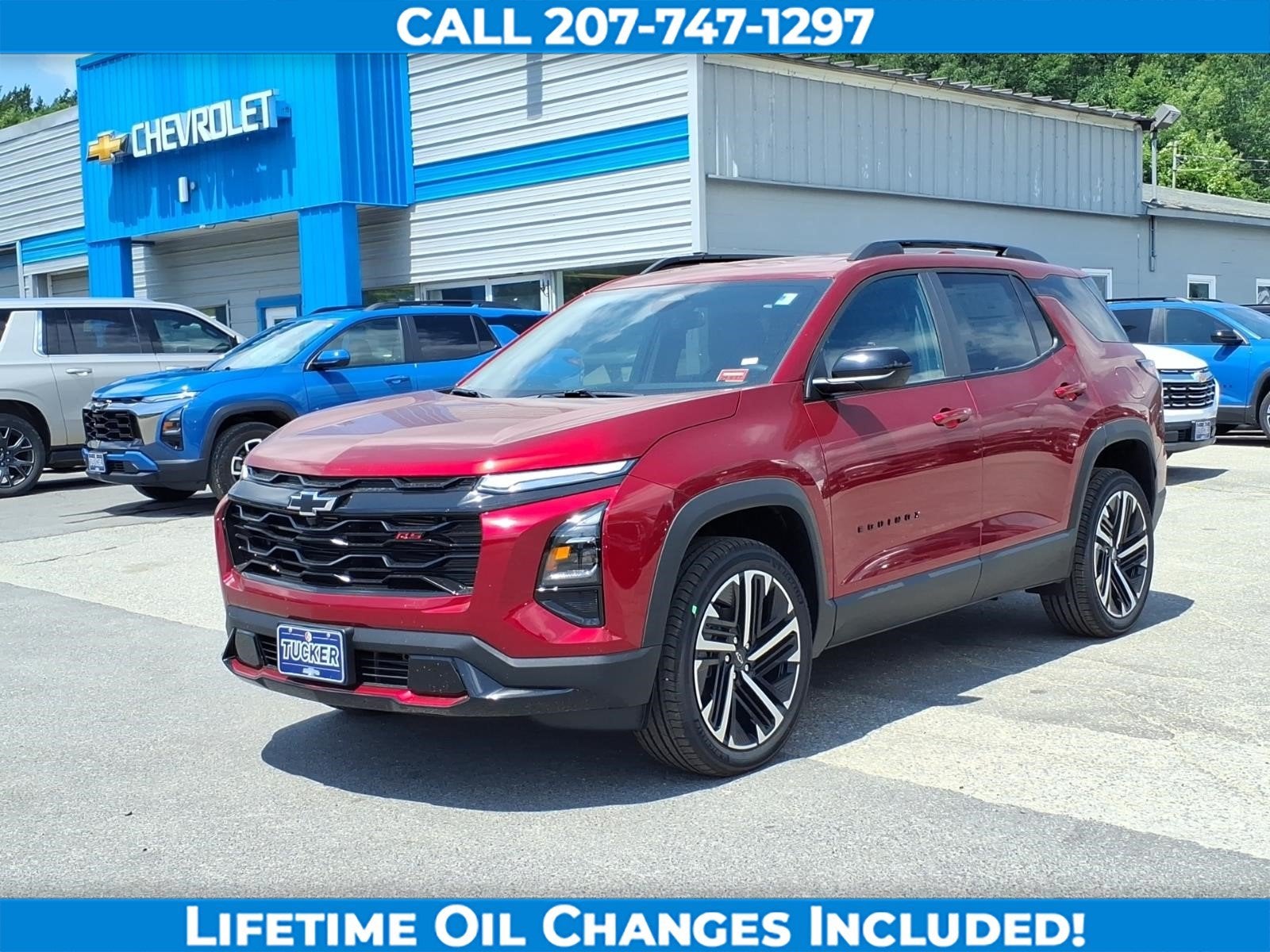 2027 Chevrolet Equinox AWD RS in Radiant Red Tintcoat — front three-quarter view