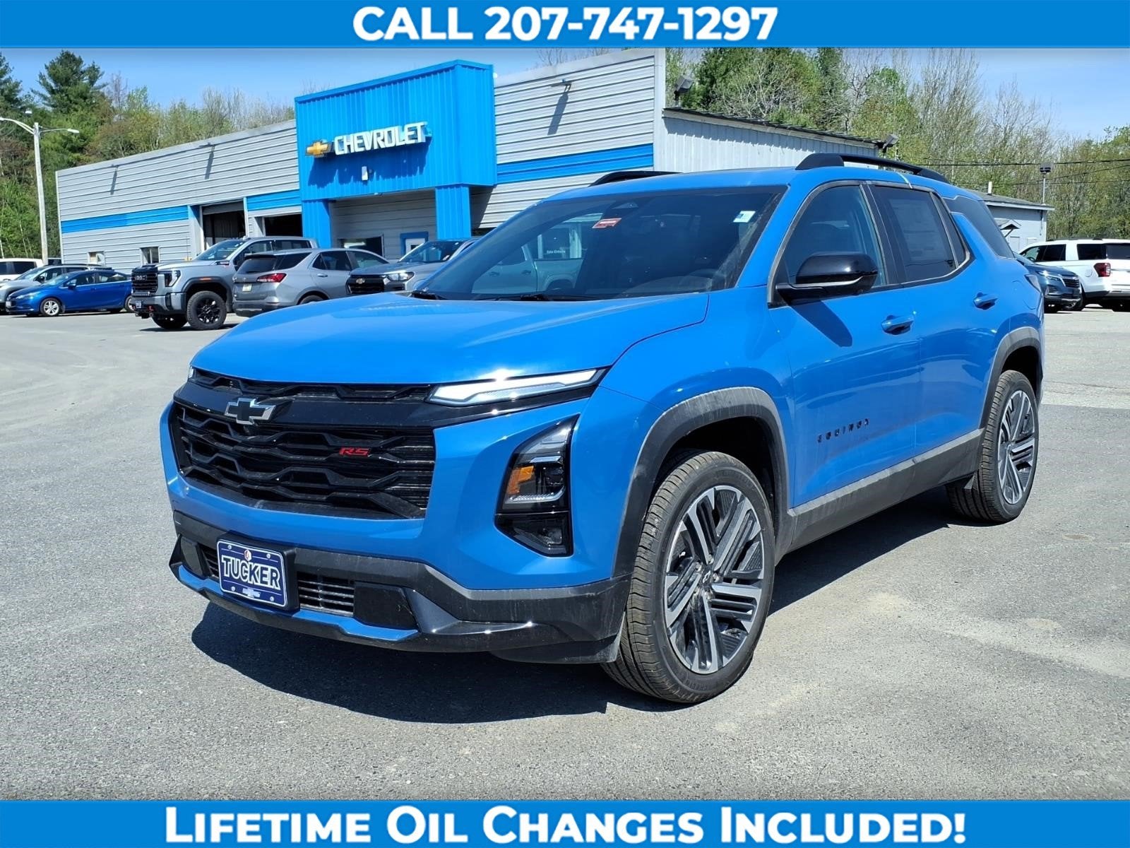 2026 Chevrolet Equinox RS in Reef Blue Metallic — front three-quarter view