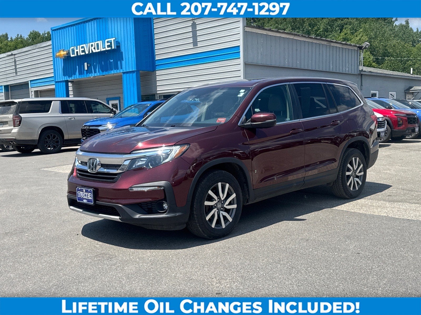 2019 Honda Pilot EX-L in Other — front three-quarter view